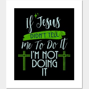 Funny Christian Cross Bible Religious Jesus Posters and Art